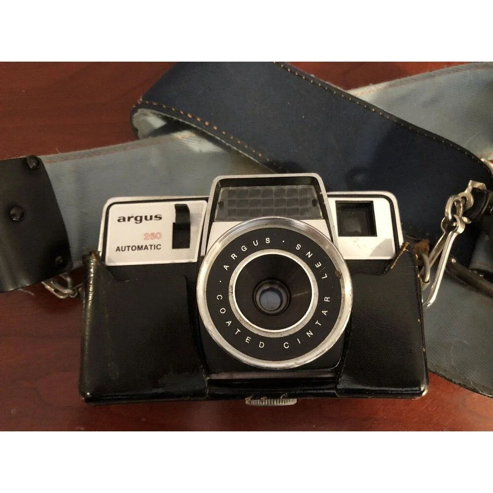 Vintage Argus 260 Automatic Film Camera with Leather protective cover